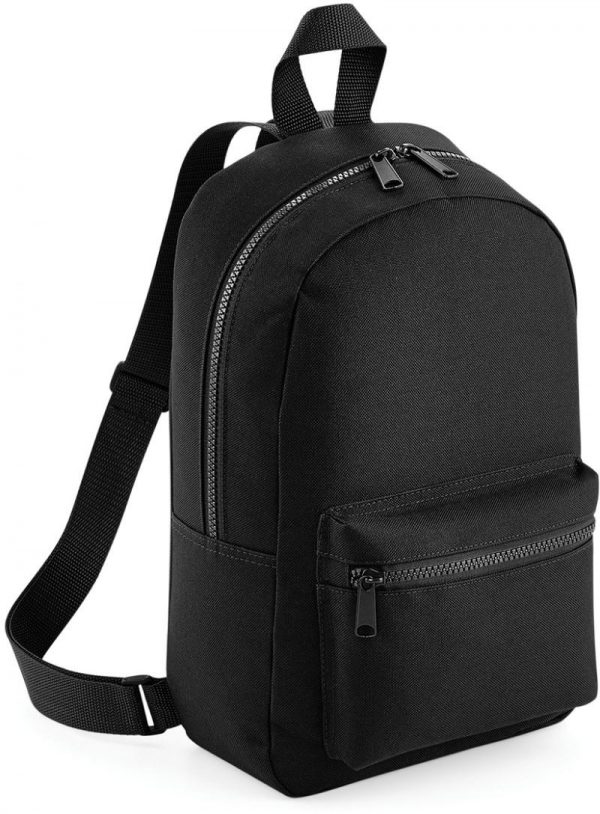 BagBase Mini Rucksack schwarz