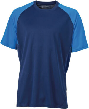 James & Nicholson Competition Team Shirt Dunkelblau / Kobaltblau