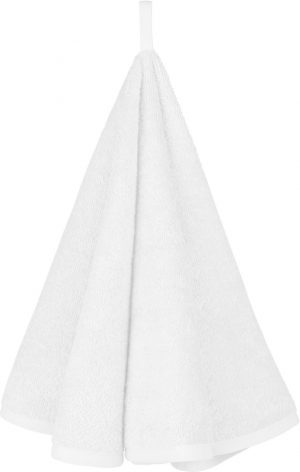 Kariban Kreisförmiges Handtuch Weiß